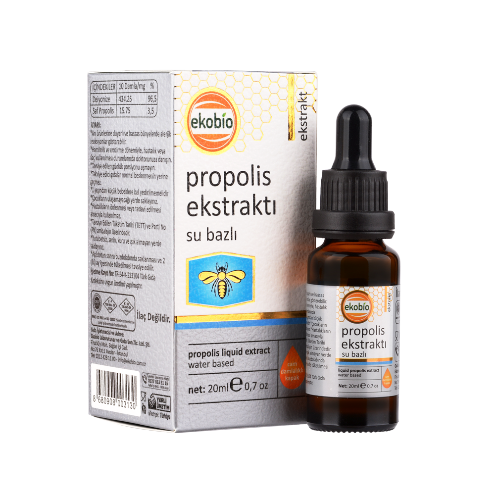 Resim Propolis Ekstraktı 20ml Su Bazlı - Suda Çözülebilir.